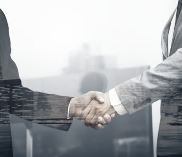 Business partners handshake international business concept